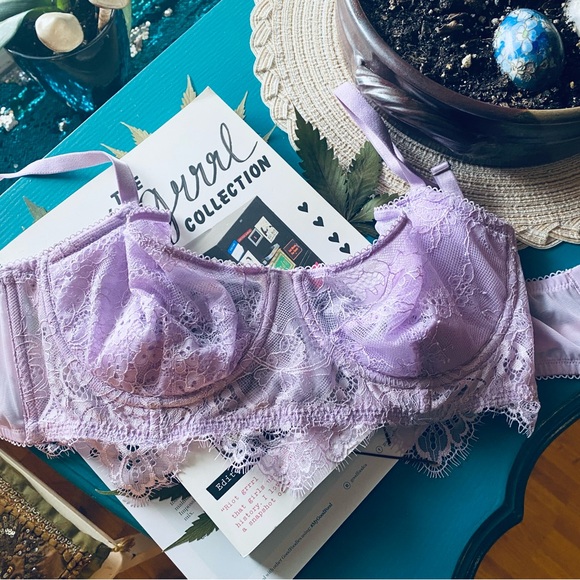 X2 Victoria Secret Bras 34DD Push Up Without Padding Purple/Grey Dream Angels - Picture 1 of 9